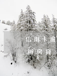 信用卡逾期后還清辦房貸(信用卡逾期后還清辦房貸)