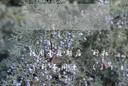 信用卡逾期后銀行拒絕協(xié)商(逾期銀行不同意協(xié)商還款)