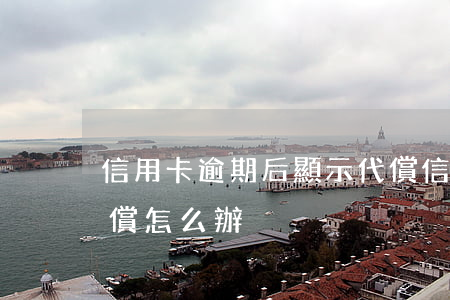 信用卡逾期后顯示代償(信用卡逾期后顯示代償怎么辦)