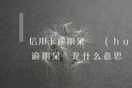 信用卡逾期呆賬會(huì)起訴嗎(信用卡逾期呆賬是什么意思)