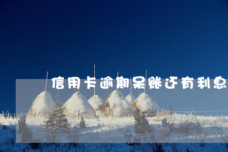 信用卡逾期呆账还有利息吗(征信逾期呆账)