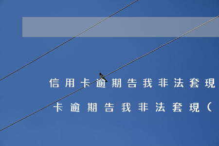 信用卡逾期告我非法套現(xiàn)(信用卡逾期告我非法套現(xiàn))