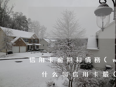信用卡逾期和債務(wù)重組區(qū)別(什么叫信用卡嚴(yán)重逾期)
