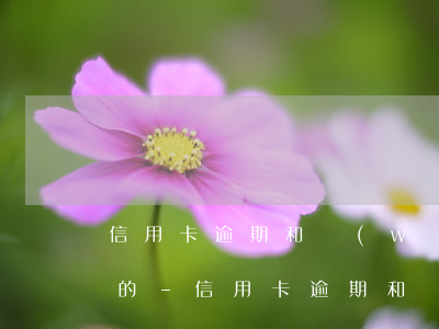 信用卡逾期和網(wǎng)貸逾期是一樣的-信用卡逾期和網(wǎng)貸逾期是一樣的嗎