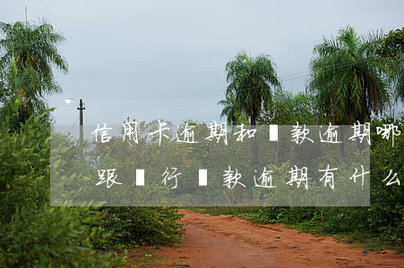 信用卡逾期和貸款逾期哪個嚴重(信用卡逾期跟銀行貸款逾期有什么不一樣的)
