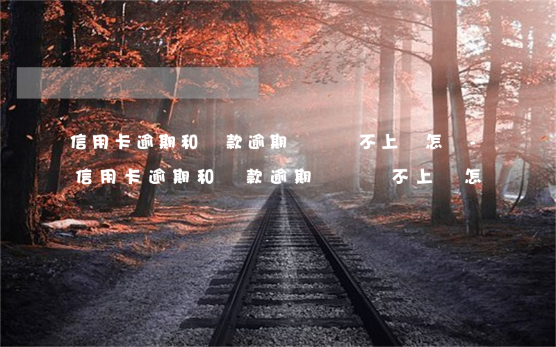 信用卡逾期和貸款逾期確實還不上會怎樣-信用卡逾期和貸款逾期確實還不上會怎樣