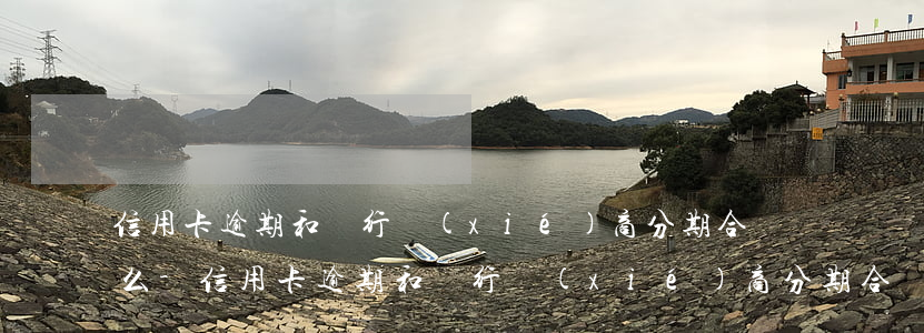 信用卡逾期和銀行協(xié)商分期合適么-信用卡逾期和銀行協(xié)商分期合適么
