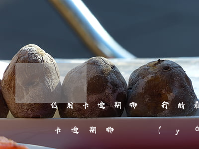 信用卡逾期哪個行的最重要(銀行貸款和信用卡逾期哪個嚴(yán)重)