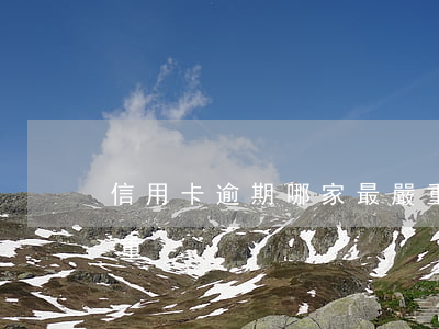 信用卡逾期哪家最嚴重 信用卡逾期哪家最嚴重