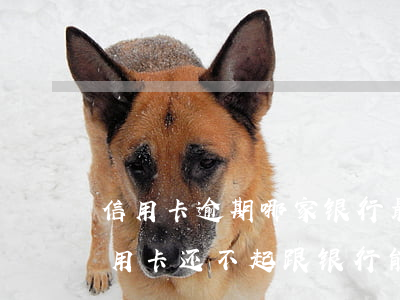 信用卡逾期哪家银行最难协商(快逾期了欠信用卡还不起跟银行能有协商的可能性吗)