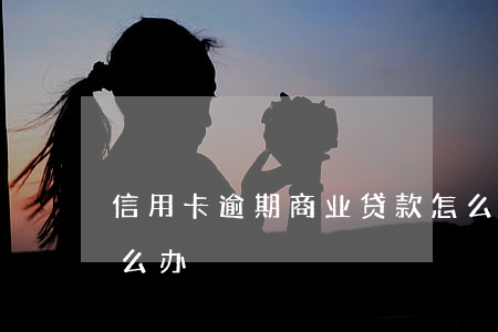 信用卡逾期商业贷款怎么贷(商业贷款逾期怎么办)