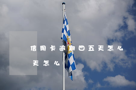 信用卡逾期四五天怎么辦-信用卡逾期四五天怎么辦