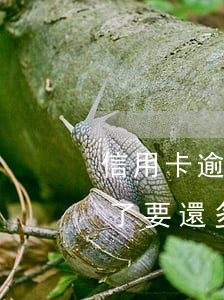 信用卡逾期四年還款了(4萬信用卡逾期一年了要還多少)