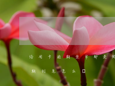 信用卡逾期坐牢都是做什么(因坐牢信用卡逾期利息怎么辦)