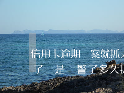 信用卡逾期報案就抓人嗎(信用卡逾期4個月了說是報警了多久抓人)