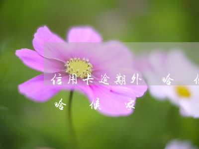 信用卡逾期外訪啥時候來家(信用卡逾期外訪啥時候來家)