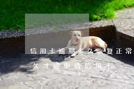 信用卡逾期多久恢复正常(逾期过还清了过多久才能申请信用卡)