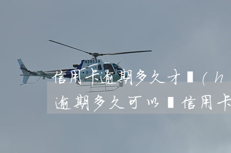 信用卡逾期多久才會(huì)征信(征信有逾期多久可以辦信用卡)
