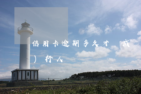 信用卡逾期多久才會成為失信被執(zhí)行人