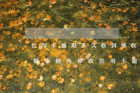 信用卡逾期多久收到催收回執(zhí)(律師事務所催收信用卡逾期流程)