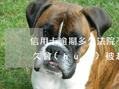 信用卡逾期多久法院不受理(欠信用卡逾期多久會(huì)被起訴)