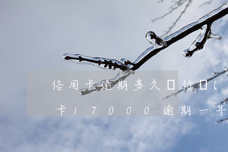 信用卡逾期多久銀行發(fā)律師函(信用卡17000逾期一年 收到律師函)