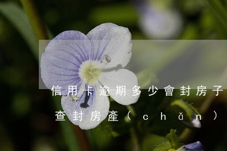 信用卡逾期多少會封房子 欠信用卡多長時間查封房產(chǎn)