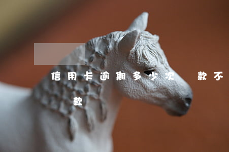 信用卡逾期多少次貸款不到(逾期多少次不能貸款)