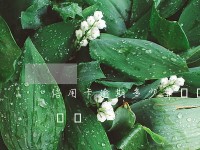 信用卡逾期多少算詐騙-信用卡逾期多少算詐騙