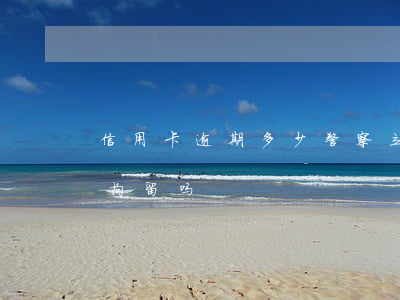 信用卡逾期多少警察立案(信用卡逾期会立案拘留吗)