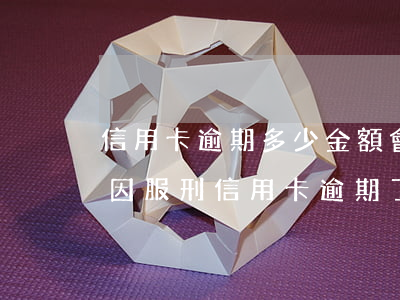 信用卡逾期多少金額會有刑事責(zé)任(因服刑信用卡逾期了,會加重刑期嗎?)