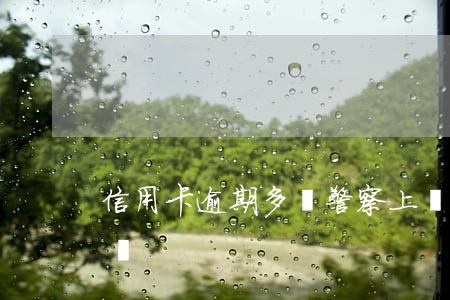 信用卡逾期多錢警察上門-欠信用卡警察上門