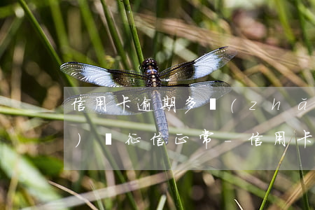 信用卡逾期多長(zhǎng)時(shí)間征信正常-信用卡逾期多長(zhǎng)時(shí)間征信正常