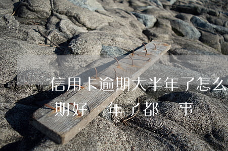 信用卡逾期大半年了怎么辦(我朋友信用卡逾期好幾年了都沒事)