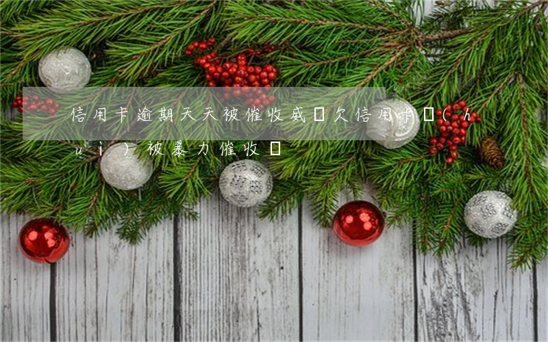 信用卡逾期天天被催收威脅(欠信用卡會(huì)被暴力催收嗎)
