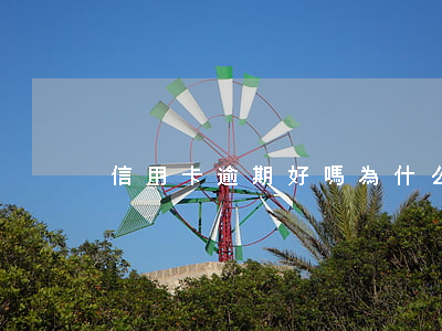 信用卡逾期好嗎(為什么信用卡逾期)