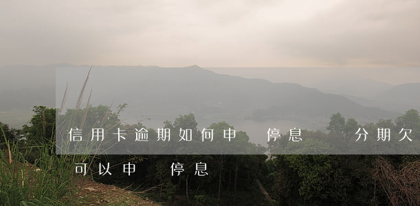 信用卡逾期如何申請停息掛賬分期(欠信用卡可以申請停息掛賬嗎)