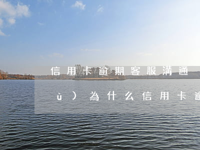 信用卡逾期客服溝通沒(méi)回復(fù)(為什么信用卡逾期了沒(méi)人聯(lián)系我)