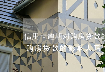 信用卡逾期对购房贷款的影响(信用卡逾期对购房贷款的影响大吗)