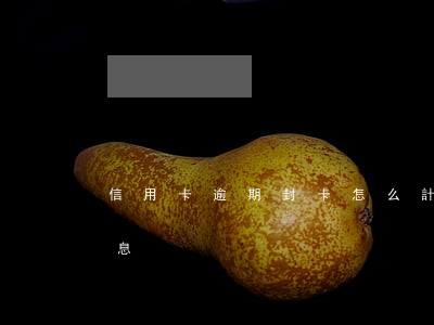 信用卡逾期封卡怎么計息(信用卡逾期怎么罰息)