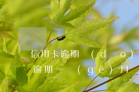 信用卡逾期導(dǎo)致逾期(信用卡逾期逾期一個(gè)月還進(jìn)去可以拿出來么)