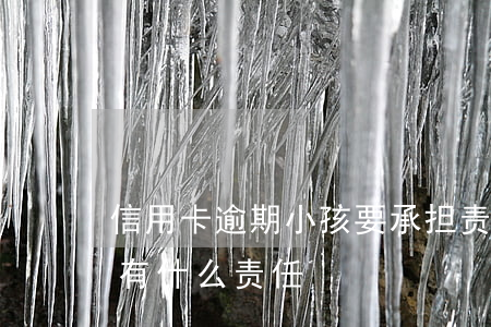 信用卡逾期小孩要承担责任吗 借信用卡逾期有什么责任