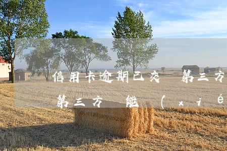信用卡逾期已交給第三方(信用卡逾期了交給第三方還能協(xié)商嗎)
