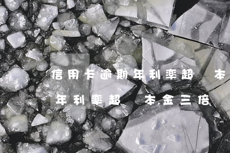 信用卡逾期年利率超過本金三倍(信用卡逾期年利率超過本金三倍)