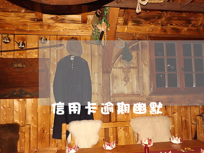 信用卡逾期幽默說說(還信用卡的幽默說說)