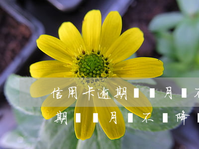 信用卡逾期幾個月會不會降額度-信用卡逾期幾個月會不會降額度了