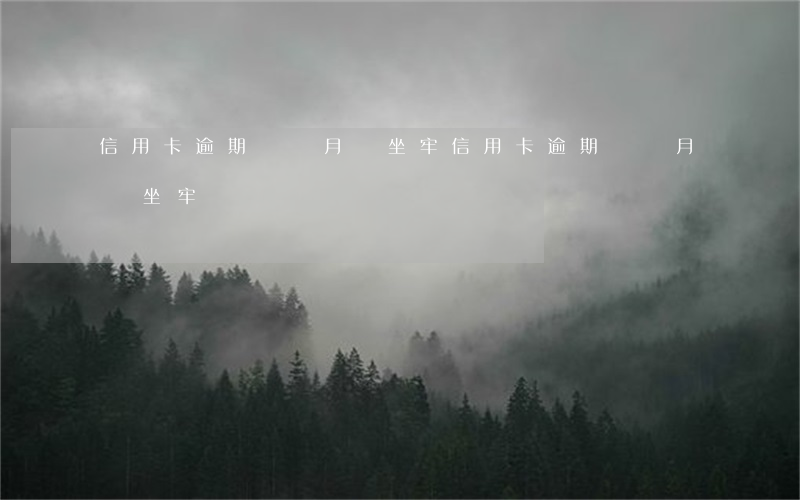 信用卡逾期幾個月會坐牢(信用卡逾期幾個月會坐牢)