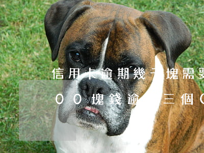 信用卡逾期幾千塊需要害怕嗎-信用卡8000塊錢逾期三個(gè)月