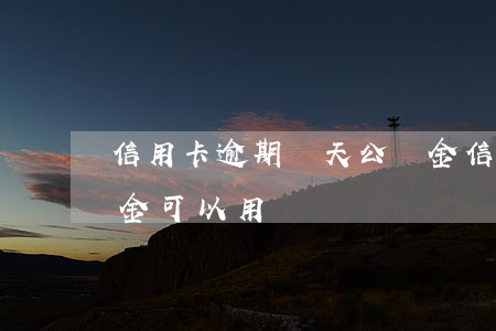 信用卡逾期幾天公積金(信用卡逾期幾天公積金可以用)