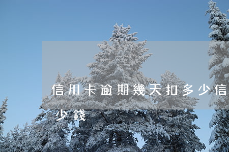 信用卡逾期幾天扣多少(信用卡逾期幾天扣多少錢)